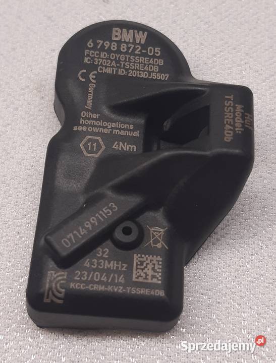 CZUJNIK CIŚNIENIA KOŁA TPMS BMW F10 F12 F20 F30 dolnośląskie Mielęcin