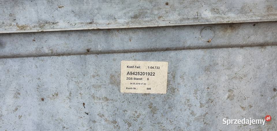 ACTROS MP3 OSŁONA MIĘDZYOSIOWA SPOILER BOCZNY lubuskie Bieleń