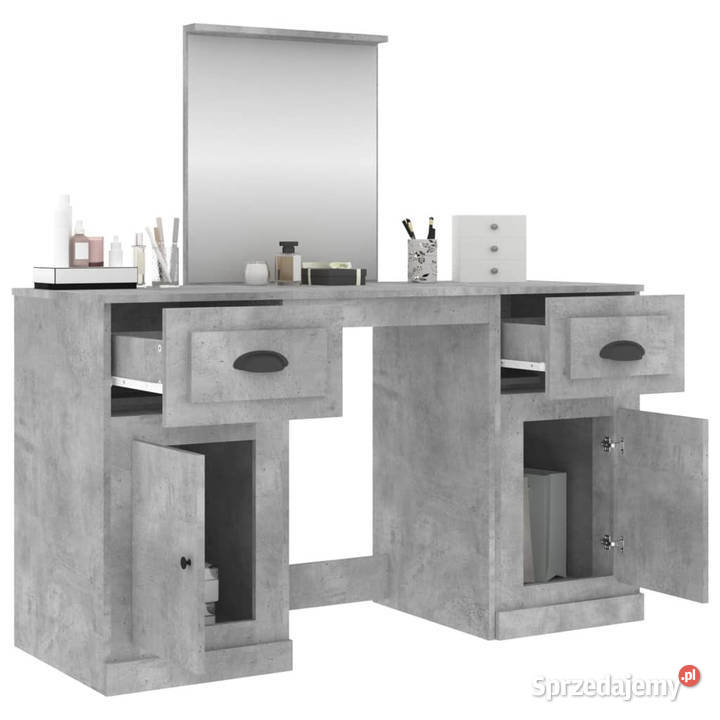 Toaletka z lustrem szarość betonu 130x50x1325 Warszawa