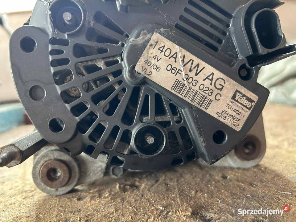 Alternator Valeo 19 TDI 140A Golf V A3 8P Touran Układ elektryczny silnika sprzedam