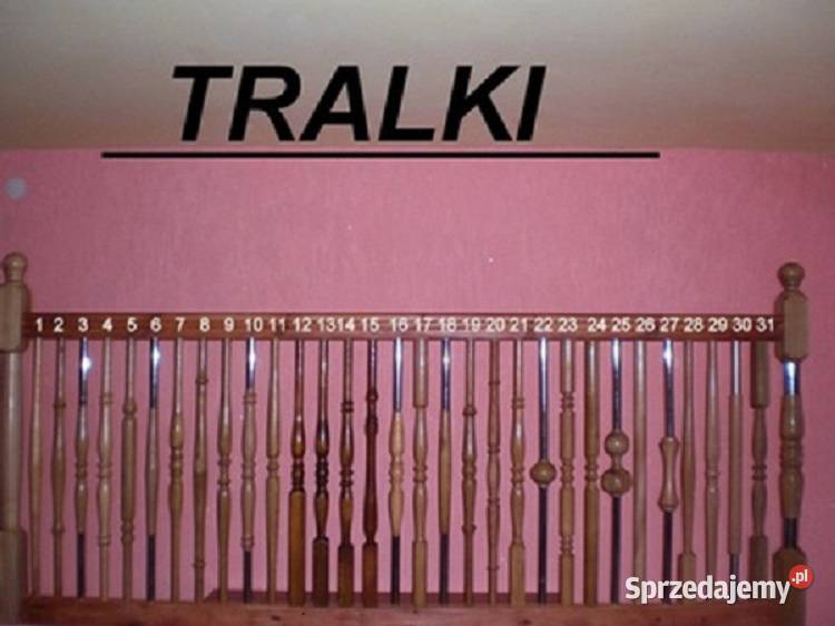 Tralki drewniane toczone DREWNO CHROM METAL Pozostałe Lubań