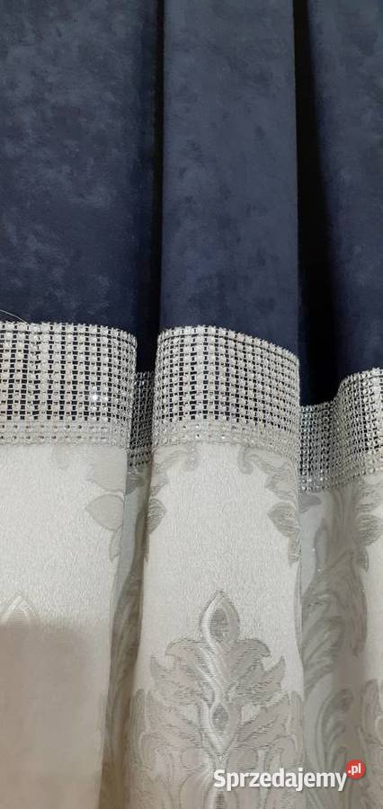 Zasłony pluszowe granatowe Dom i Ogród Mława