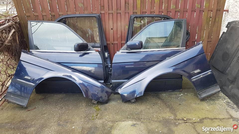 Kompletne drzwi BMW E34 lewy przód części blacharskie Żary sprzedam