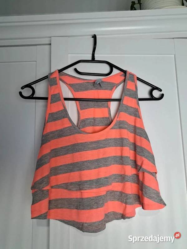 Lużny top Charlotte Russe w paski pomorskie