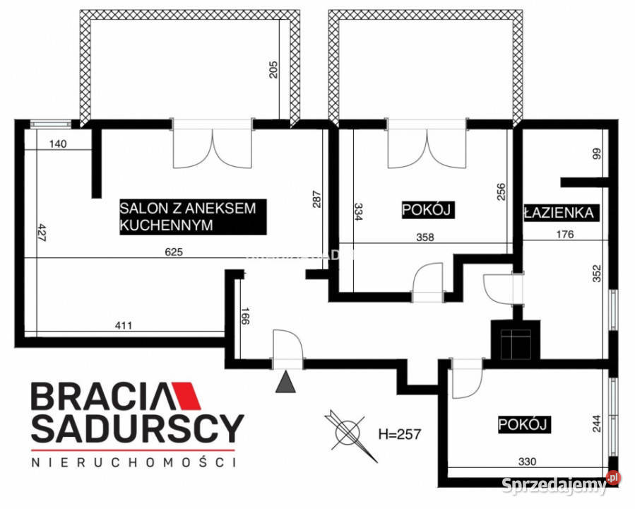 Mieszkanie 518m2 3 pokoje Kraków