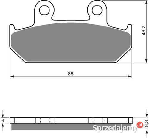 KLOCKI HAMULCOWE GOLD FREN 051 Elefant 900 GL Zabrze