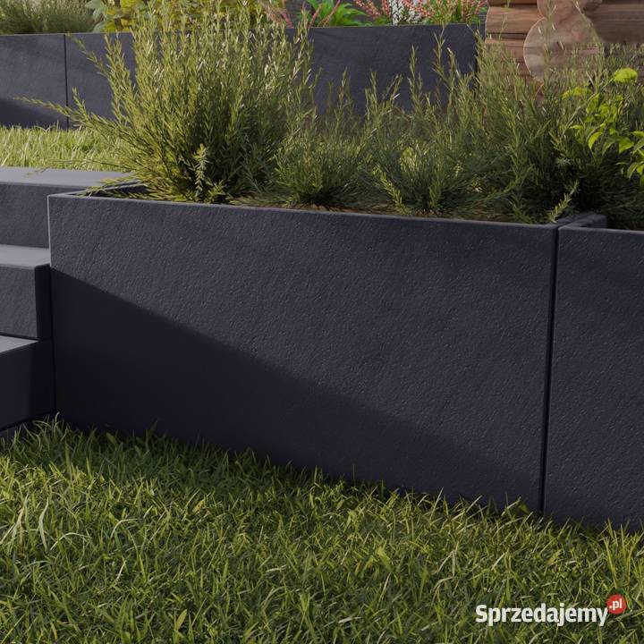 Nowoczesna betonowa DONICA ogrodowa Styrobud ZEN Gorzyce