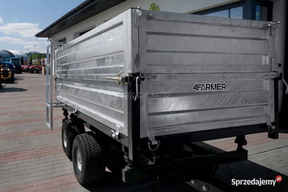 Przyczepa rolnicza dwuosiowa 25T z kiprem i Tajęcina