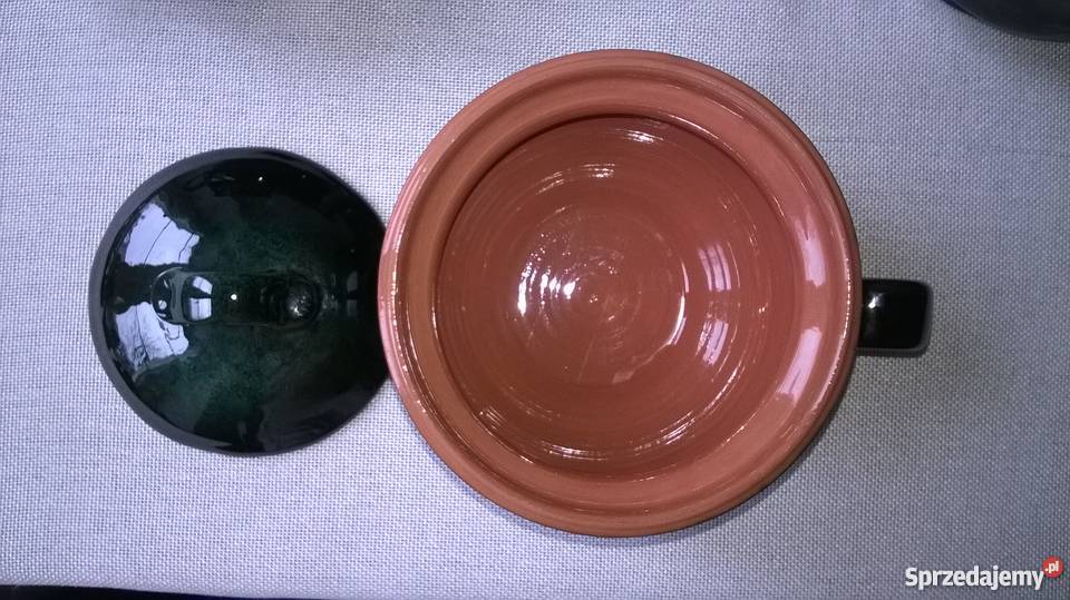 NACZYNIE CERAMICZNE GLINIANY GARNEK MISKA 05L i odcienie zieleni Warszawa