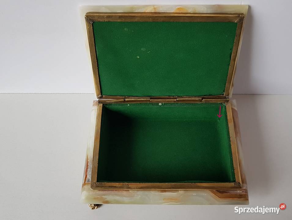 Stara szkatułka szkatuła puzderko na biżuterię z Dąbrowa Górnicza