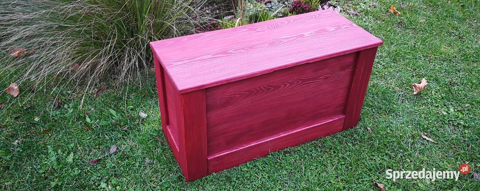 Skrzynia drewniana stolik kawowy pufa siedzisko Pozostałe Radków