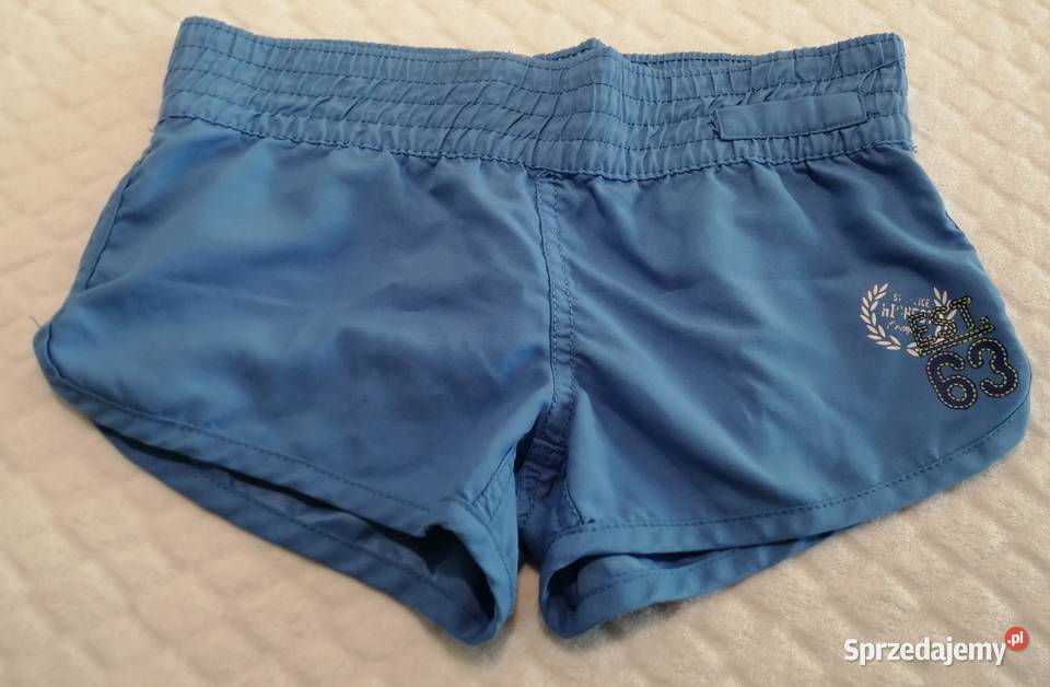 Szorty krótkie spodenki niebieskie 128 Odzież Rozmiar 128 Spodnie sprzedam