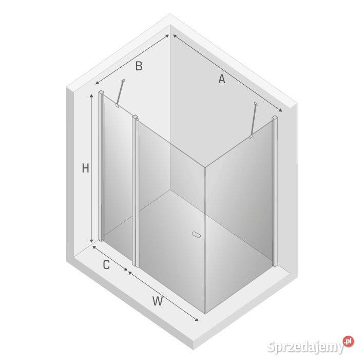 SZYBA PRYSZNICA TRENDY SOLEO BLACK 265 WSPORNIK podkarpackie Rzeszów