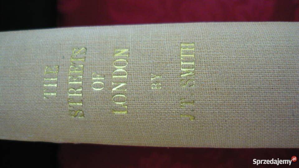 Książka STREET OF LONDON 1854 r Myszków
