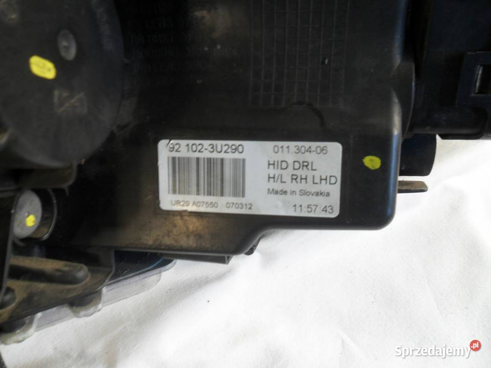 LAMPA PRAWY PRZÓD REFLEKTOR EU 921023U290 KIA osobowe Nowy Tomyśl