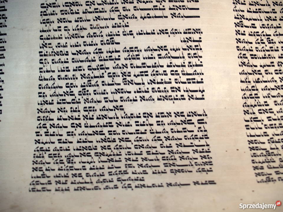 Dziewiętnastowieczna tora na pergaminie małopolskie Tarnów