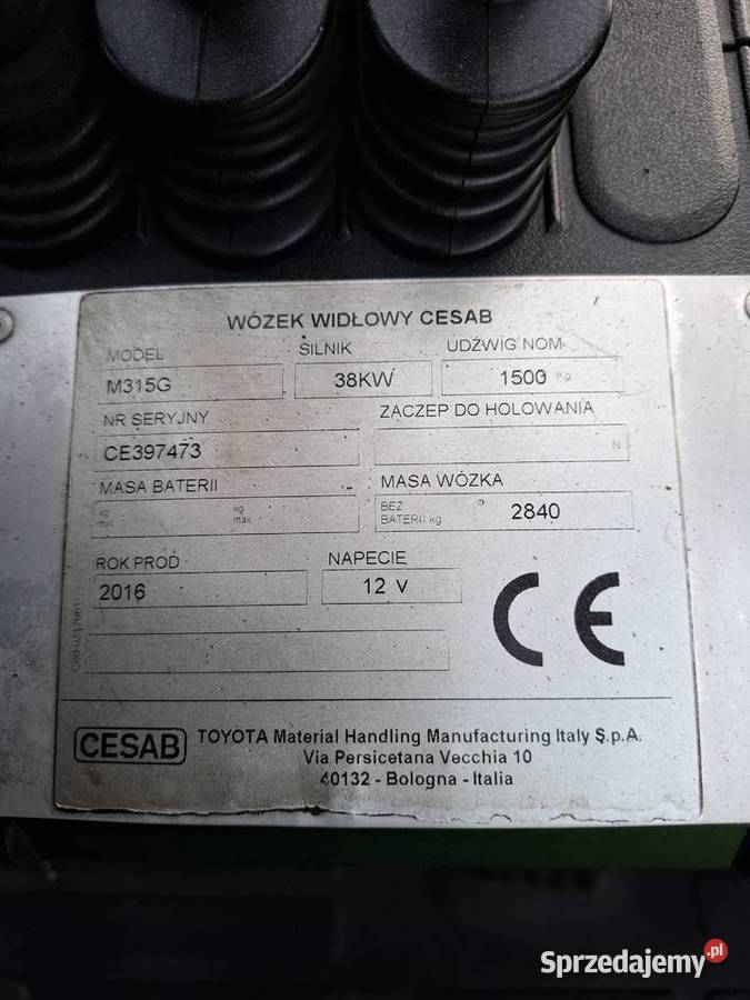 Wózek widłowy Cesab Toyota 8 Błonie