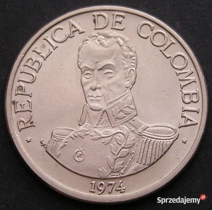 KOLUMBIA 1 PESO 1974 STAN 12 Łódź sprzedam