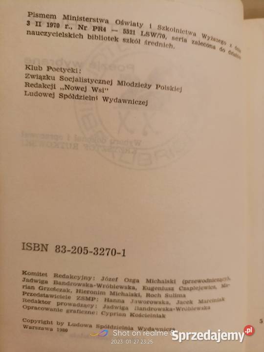 Stachura książki Warszawa księgarnia Praga Proza i poezja