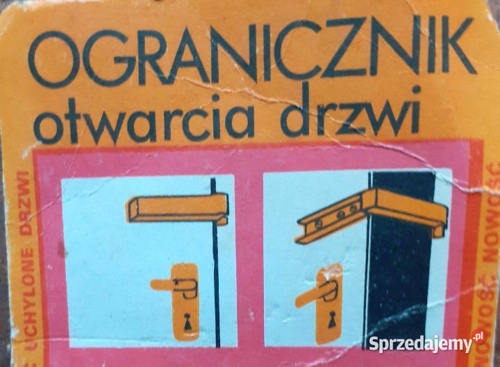 Ogranicznik otwarcia drzwi z czasów PRL Tomaszów Lubelski