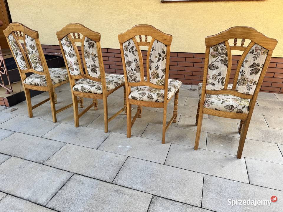 Krzesło dębowe tapicerowane stylowe krzesła do Krzesła Garwolin