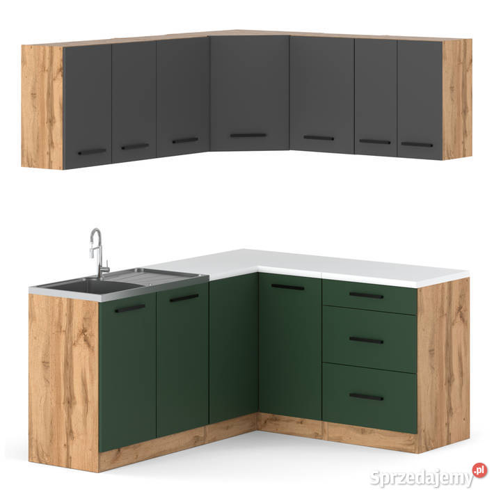 Kuchnia Narożna Modułowa Z Blatem Duża 32m Wotan 145cm Elbląg