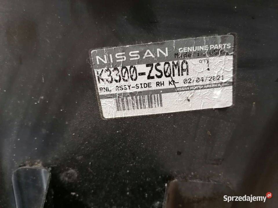 Błotnik Tylny Lewy Nissan Frontier Nowy Oryginał Pleszew