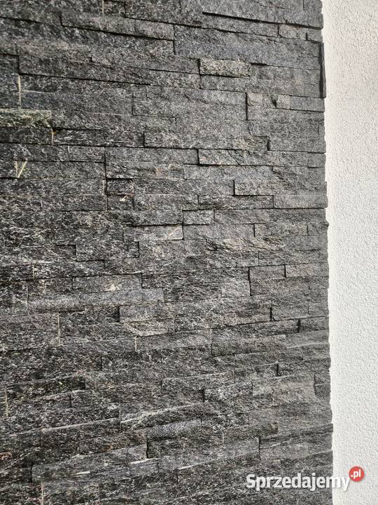 Kamień ozdobny naturalny Kwarcyt Czarny Pozostałe
