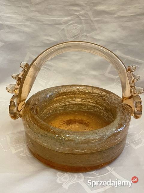 Koszyczek ze szkła artystycznego Krakowski Kraków