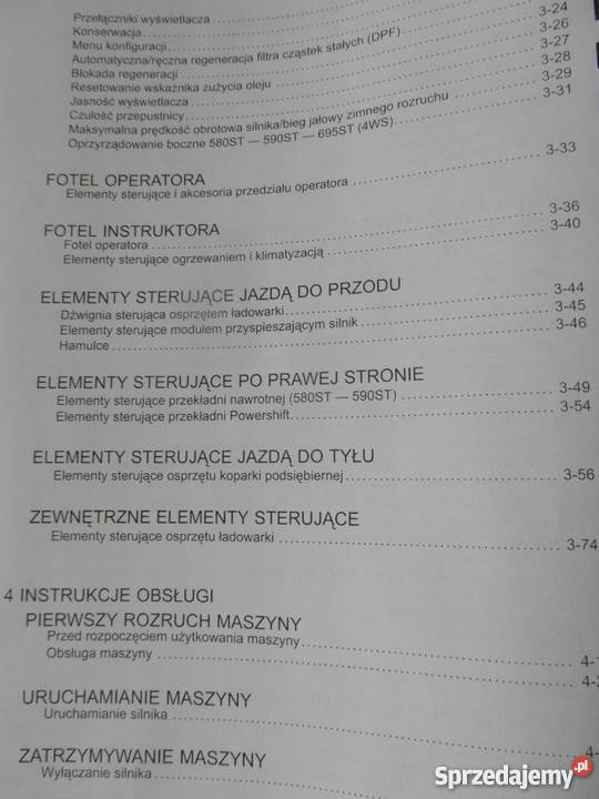 dtr instrukcja obsługi KOPARKOŁADOWARKA CASE Szczecin