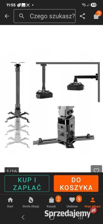 Profesjonalny uchwyt do projektora Podstawki i uchwyty pomorskie Czarna Woda