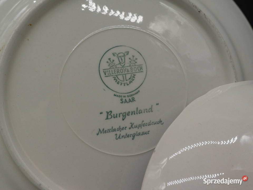 Stary Zestaw Śniadaniowy Trio Burgenland Blue wielkopolskie