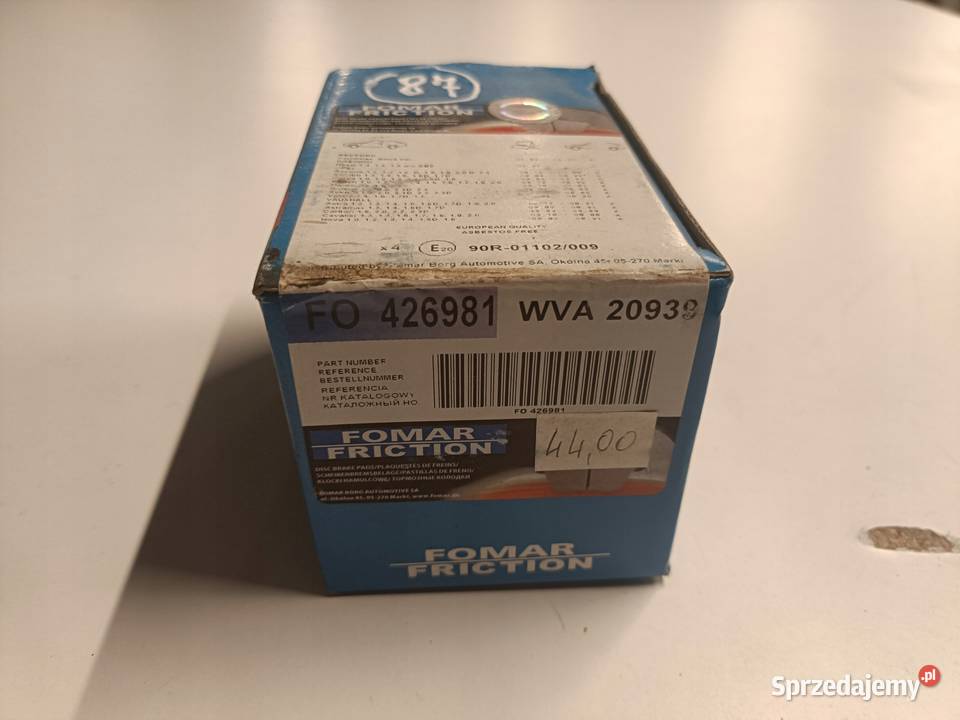 Opel Corsa A Kadett D E Vectra A PRZEDNIE KLOCKI Rudka