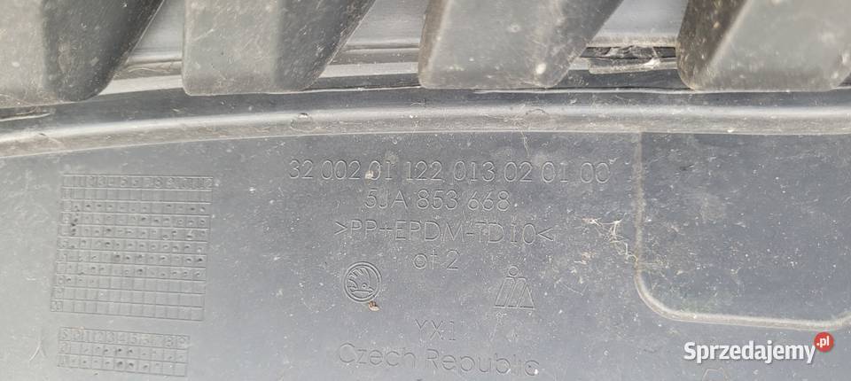 SKODA RAPID 12 ATRAPA GRILL 5JA853668 Ruda Śląska