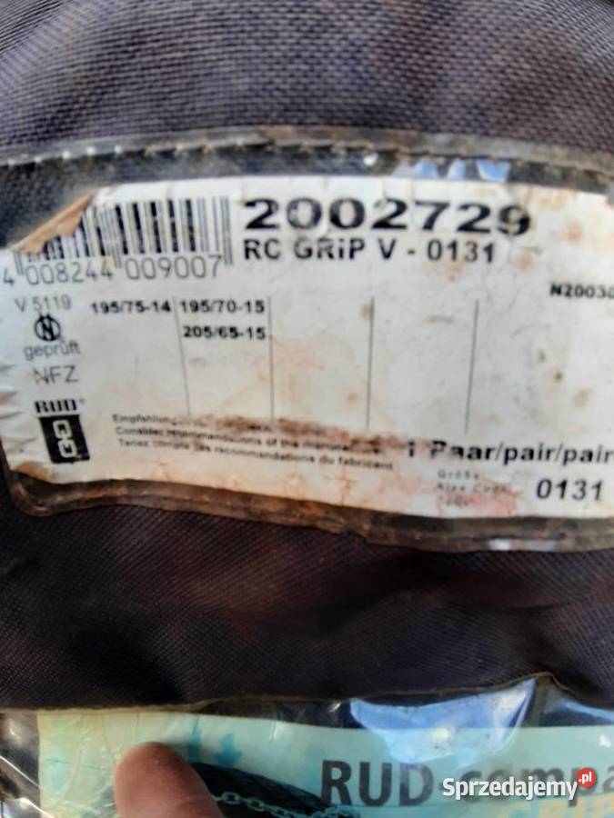 Łańuchy śniegowe koła 15 bus 1415 z vw T4 T5 lubelskie Lublin