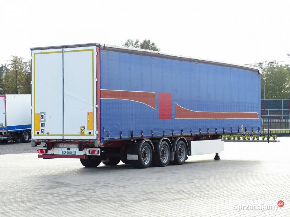 firana Fruehauf Firanka Zsuwany Dach Naczepa pełny VAT Kopana