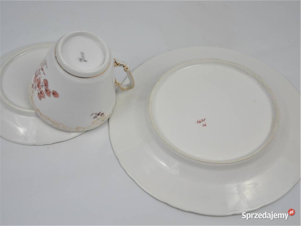 Zestaw śniadaniowy secesyjne motywy poczXXw Warszawa sprzedam