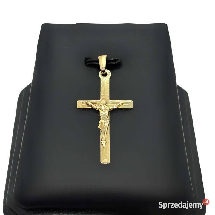 Złota Zawieszka Próby 585 085g Krzyż Krzyżyk