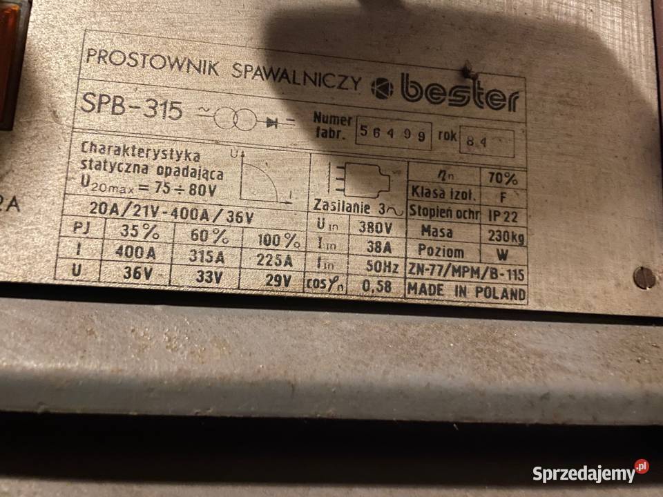 Spawarka przemysłowa BESTER SPB315 Katowice