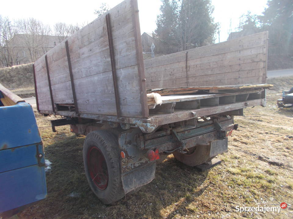Przyczepa jednoosiowa wywrotka bliźniak Karasiewo