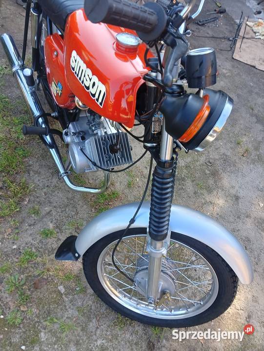 Motorower Simson S51 kompletnej odbudowie kupiony w Polsce Tarnów