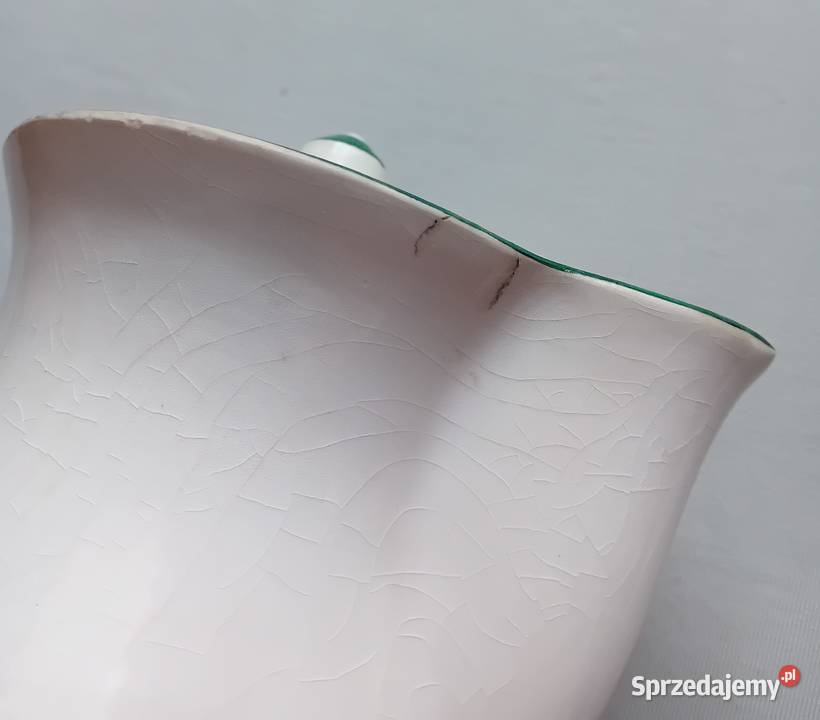 Fajansowy dzbanek art deco Hertwig Hatzhutte Koźminek