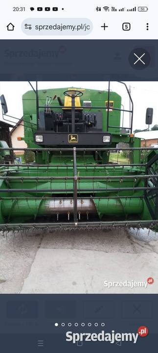 Kombajn zbożowy John Deere 1133 Nowy Jordanów