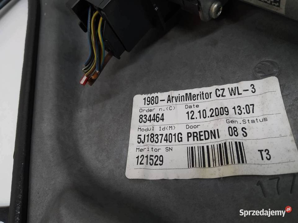 MECHANIZM SZYBY 5J1837401G Skoda Fabia II świętokrzyskie