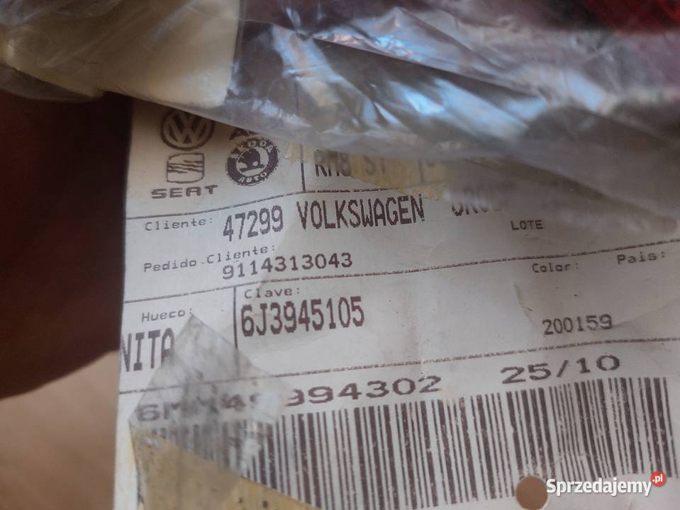 Odbłyśnik Odblask zderzaka tylnego OE Seat Ibiza Gliwice sprzedam