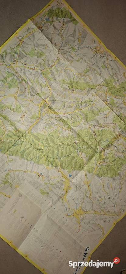 Góry Sowie Mapa turystyczna wyd 1977 niski