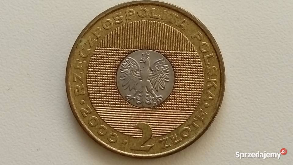 Moneta okolicznościowa 2 2000 r Przełom Mosina