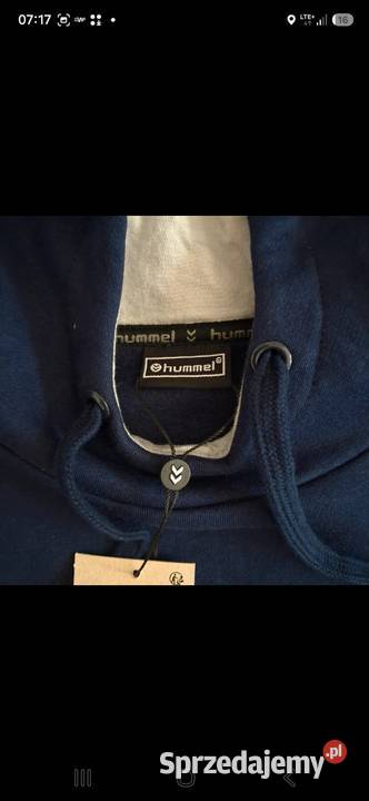 Bluza bawełniana z kapturem Hummel rozmiar M niebieski Rzeszów