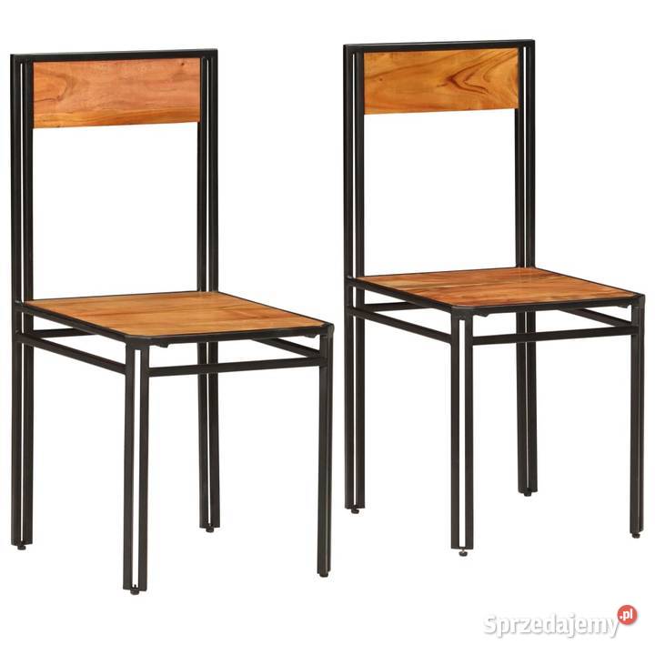 vidaXL Krzesła stołowe, 2 szt., lite drewno (246353)