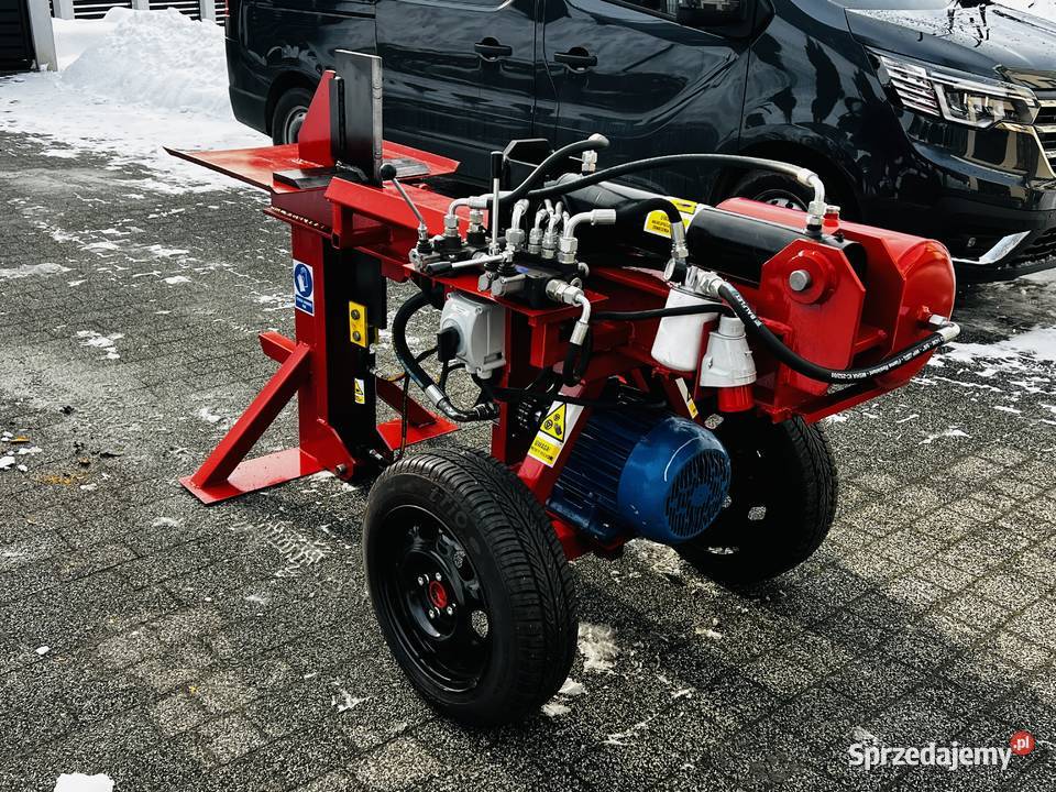 Łuparka hydrauliczna pozioma do drewna mocna Myślenice
